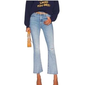 Mother Women's Jeans The Hustler Ankle Chew Drinking by the Pool Size 28